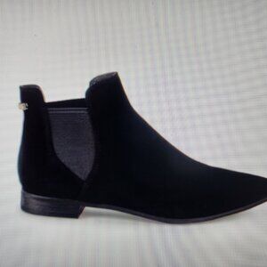 Cole Haan Black Suede "Hara" Booties. NIB. Size 8.5